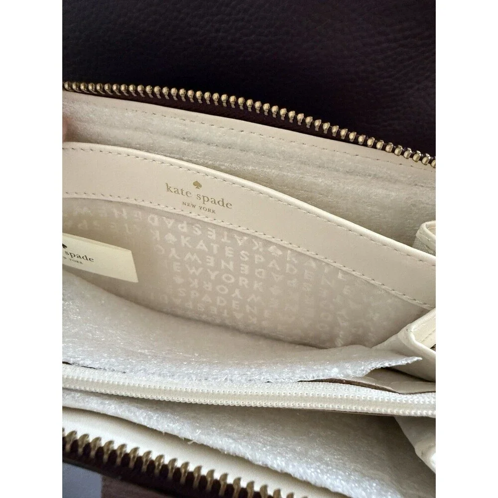 Kate Spade Charles Street Mini Brantley Leather Bag Wallet Purple Soft Aubergine